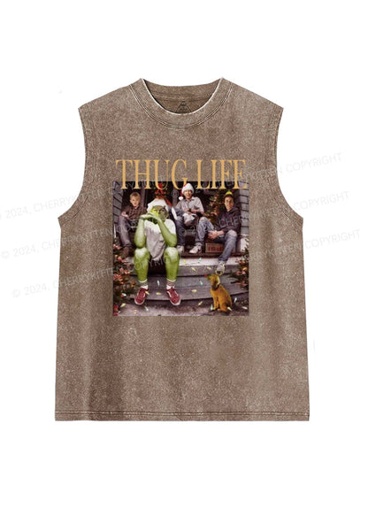 Christmas Thug Life Y2K Washed Tank Cherrykitten