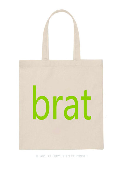 Brat Summer Canvas Tote Bag Cherrykitten