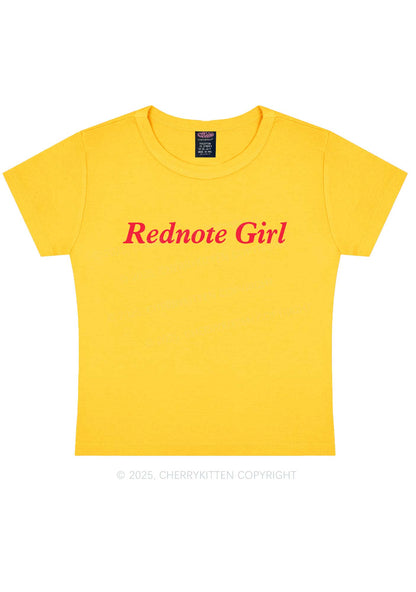 Rednote Girl Y2K Baby Tee Cherrykitten