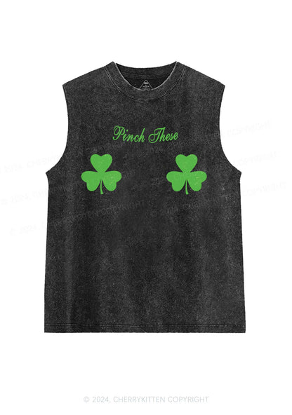 Pinch These St Patricks Y2K Washed Tank Cherrykitten