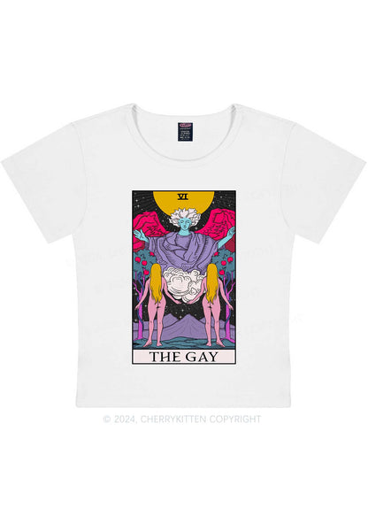 The Gay Witch Y2K Baby Tee Cherrykitten