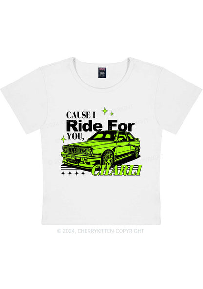 Ride For CX Y2K Baby Tee Cherrykitten