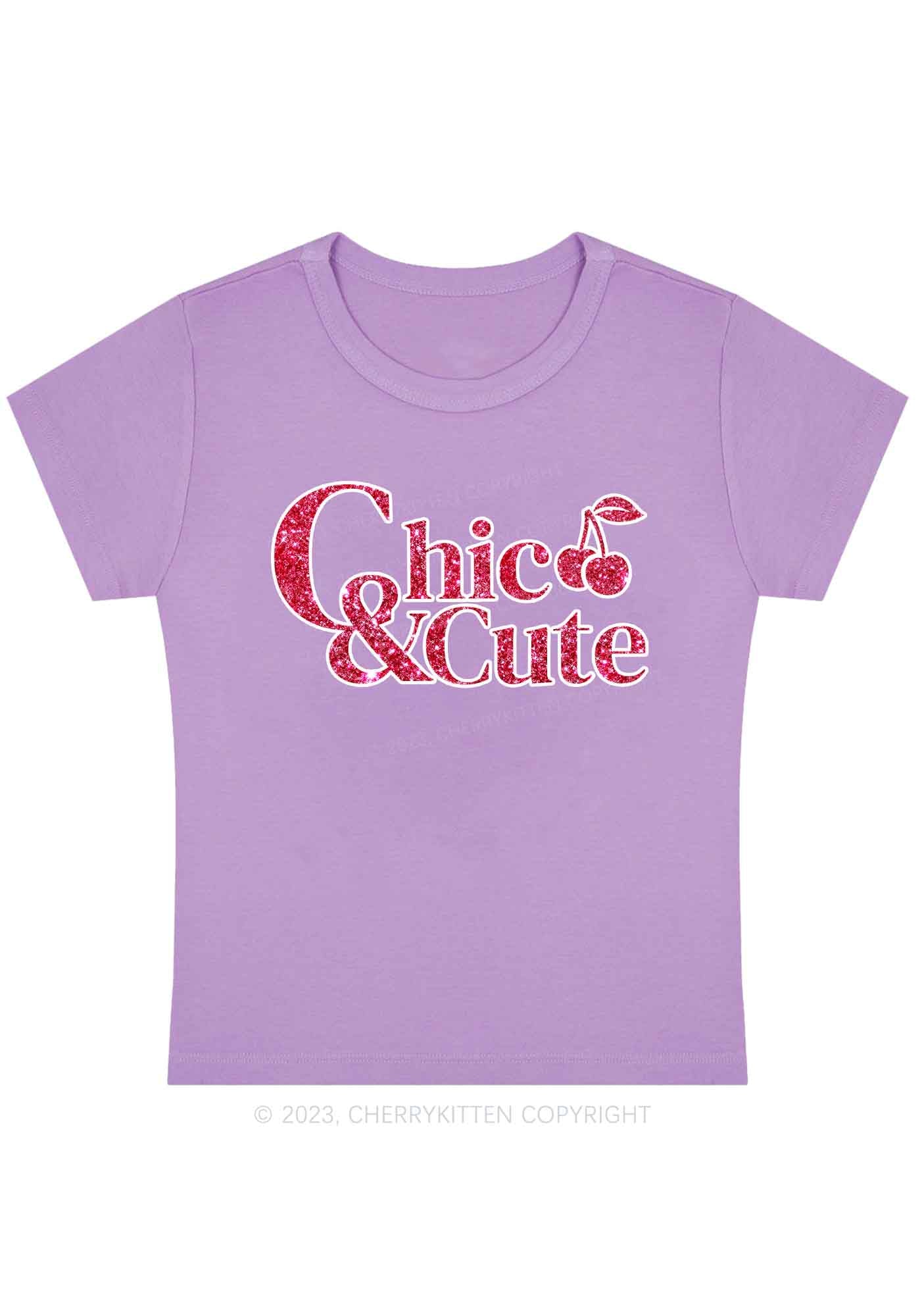 Curvy Chic And Cute Cherry Y2K Baby Tee Cherrykitten