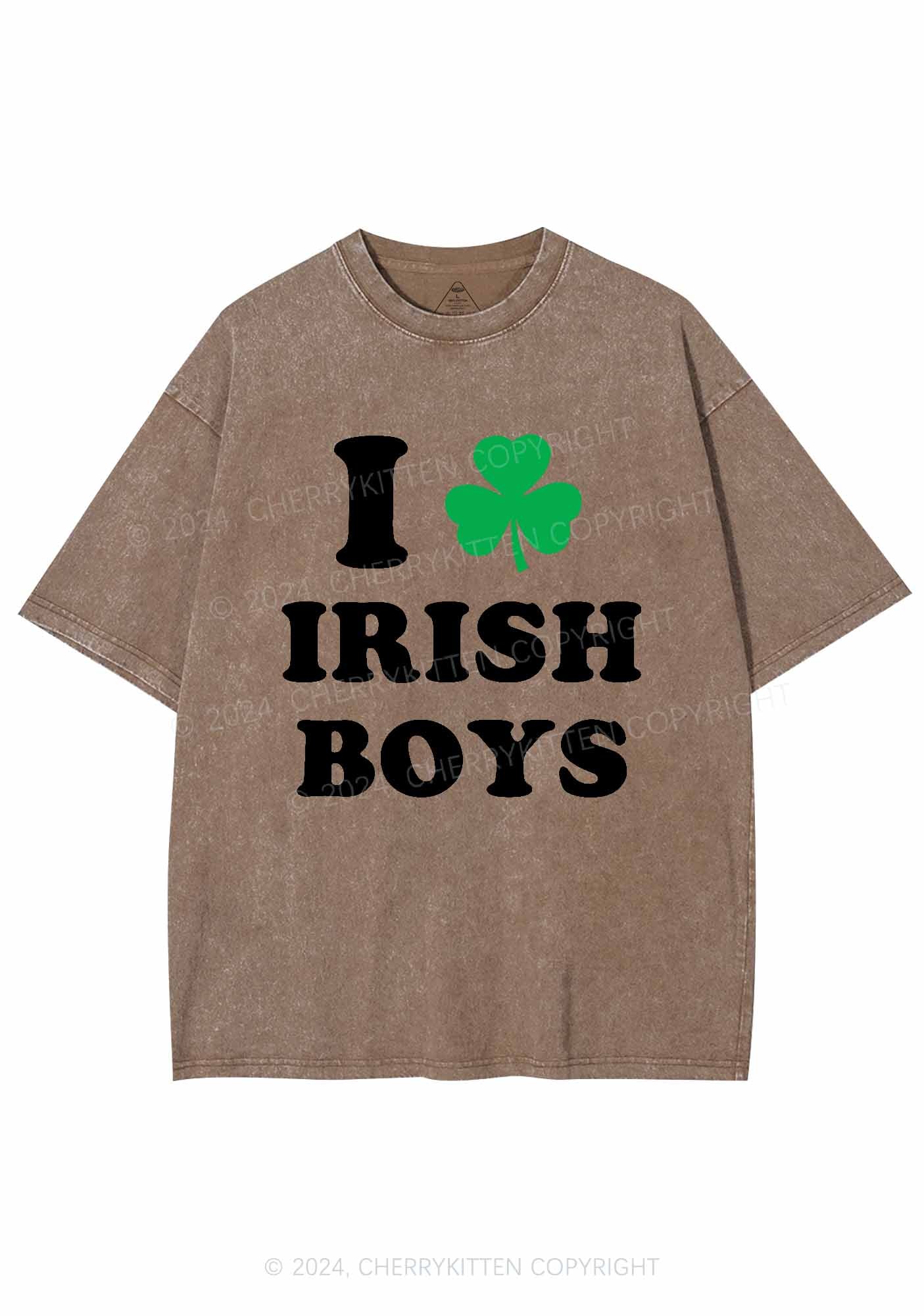 Irish Boys St Patricks Y2K Washed Tee Cherrykitten