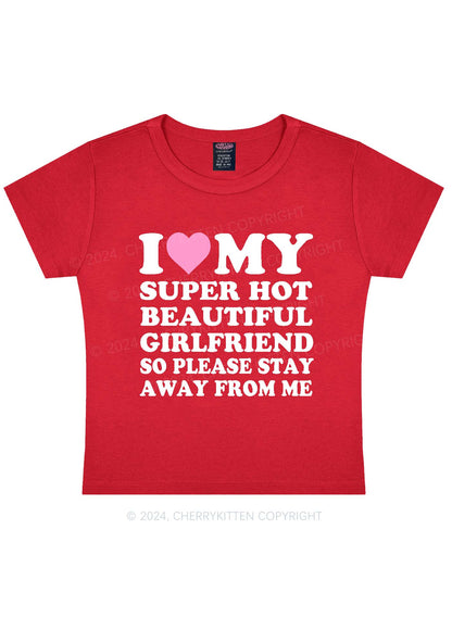 Love My Hot Girlfriend Y2K Valentine's Day Baby Tee Cherrykitten