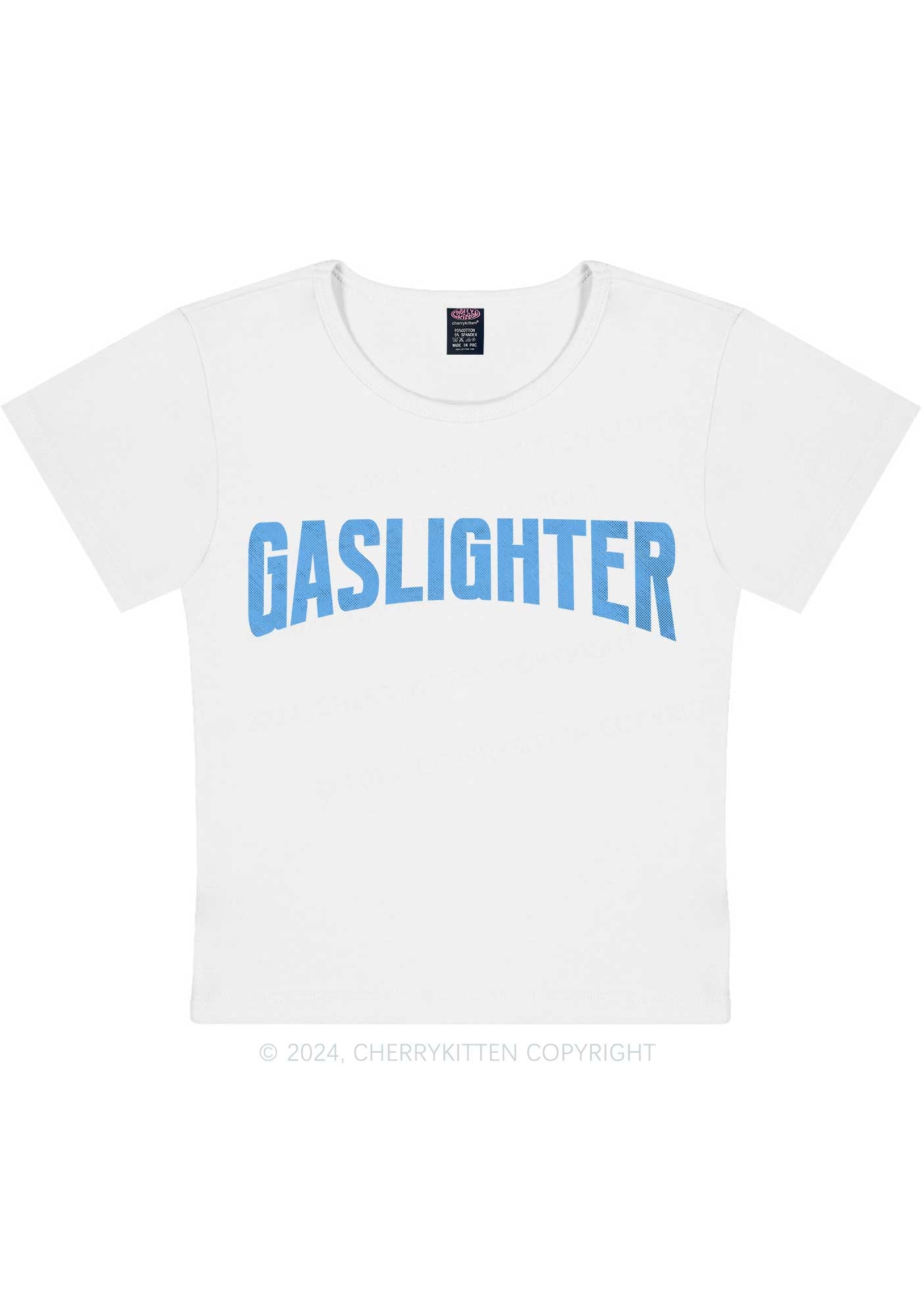 Gaslighter Y2K Baby Tee Cherrykitten