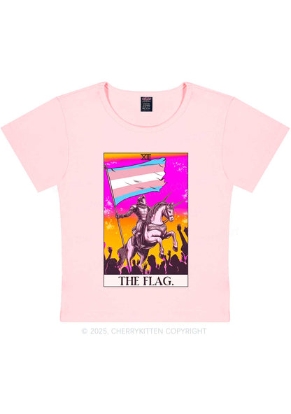 Custom Pride Flag Y2K Baby Tee Cherrykitten