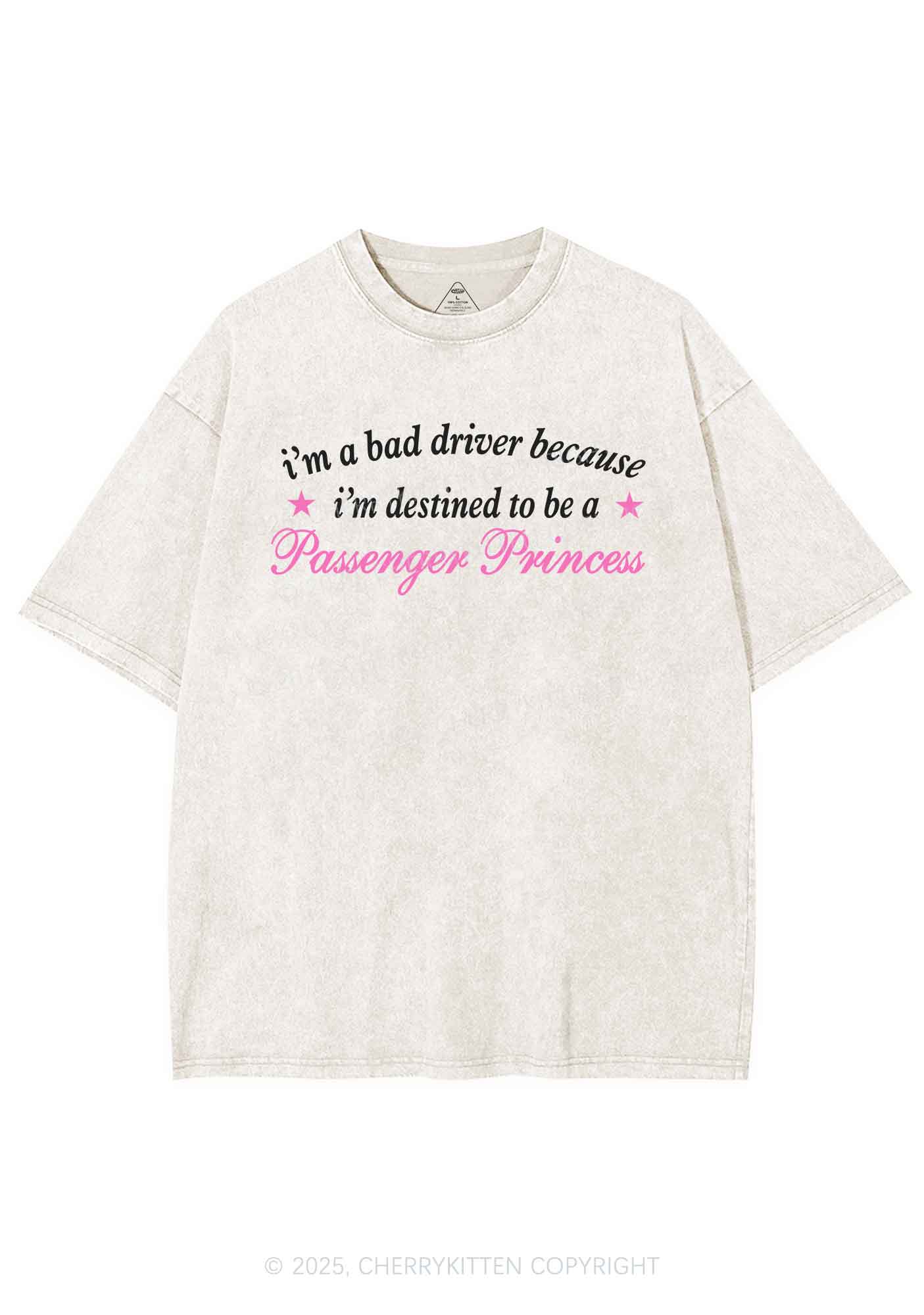 Destined To Be Passenger Princess Y2K Washed Tee Cherrykitten