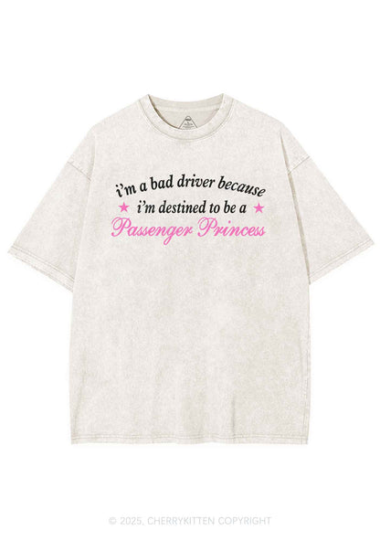 Destined To Be Passenger Princess Y2K Washed Tee Cherrykitten