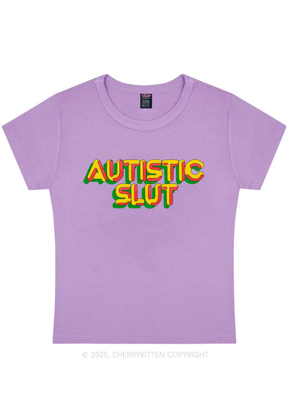 Autistic Slxt Y2K Baby Tee Cherrykitten