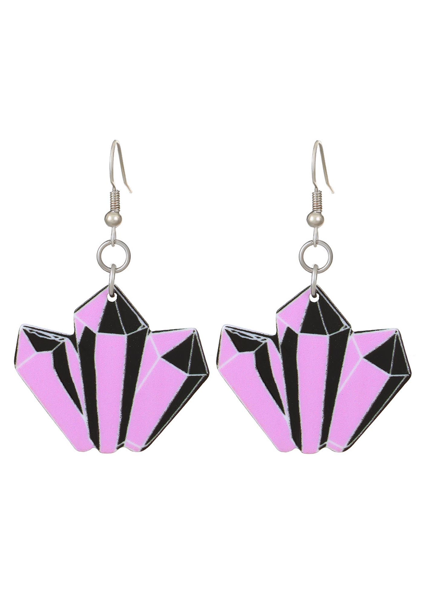 Halloween Purple Crystal Y2K Earrings Cherrykitten