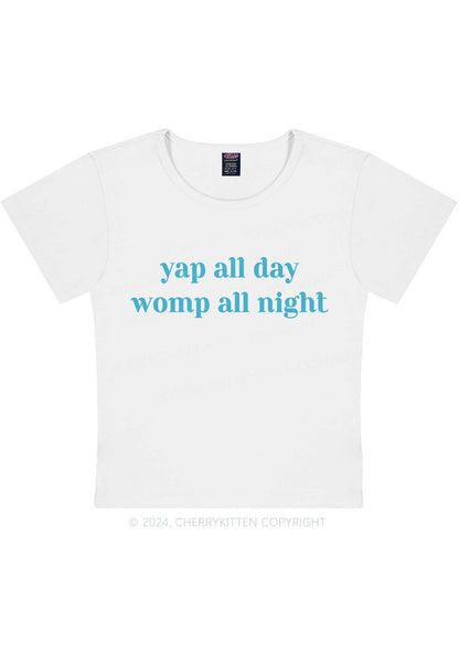 Yap All Day Y2K Baby Tee Cherrykitten