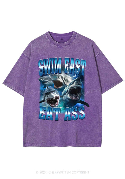 Swim Fast Y2K Washed Tee Cherrykitten