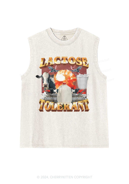 Retro Milk Lactose Tolerant Y2K Washed Tank Cherrykitten