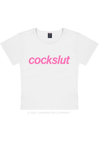 Cockslxt Y2K Baby Tee Cherrykitten