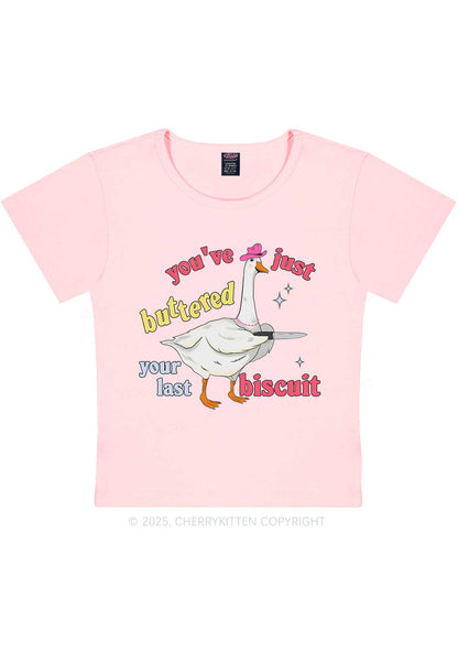 Just Buttered Last Biscuit Y2K Baby Tee Cherrykitten