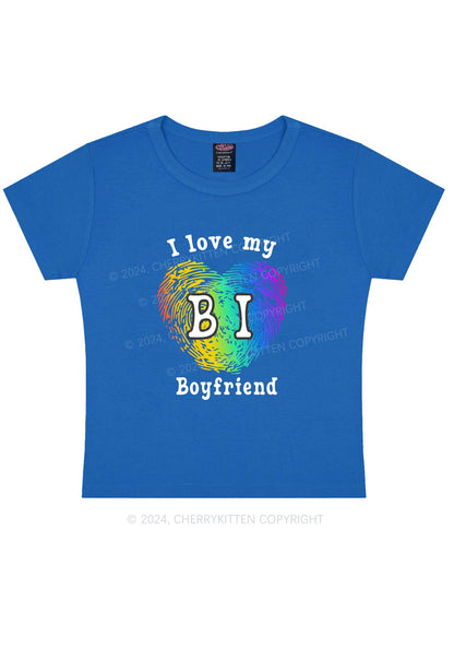 Love My Bi Boyfriend Y2K Baby Tee Cherrykitten