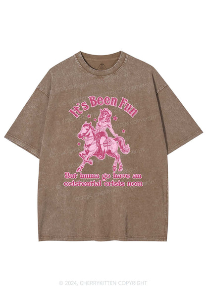 Cowgirl Existential Crisis Y2K Washed Tee Cherrykitten