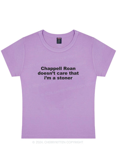 Curvy I'm A Stoner Y2K Baby Tee Cherrykitten