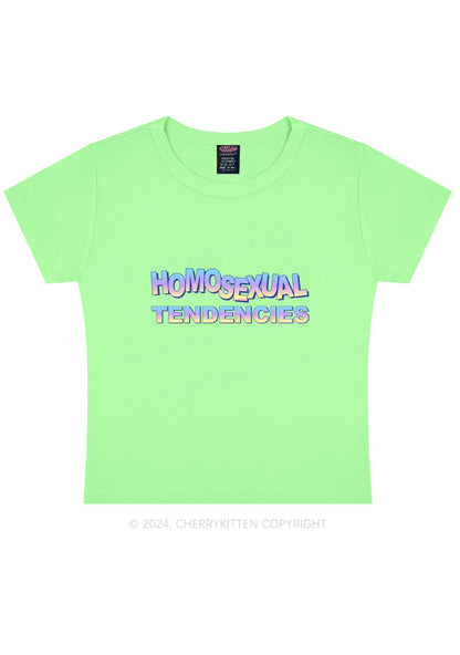 Homosexual Tendencies Y2K Baby Tee Cherrykitten