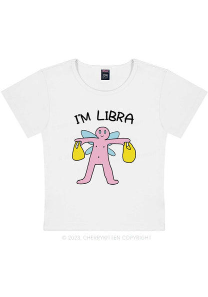 Curvy I'm Libra Y2K Baby Tee Cherrykitten