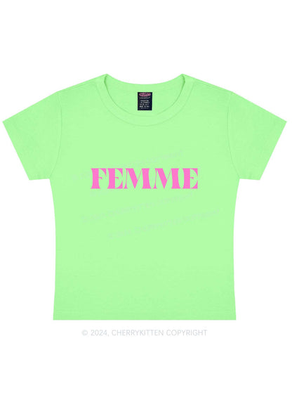 Femme Y2K Baby Tee Cherrykitten