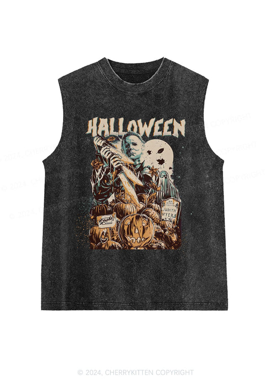 Halloween Killer Y2K Washed Tank Cherrykitten