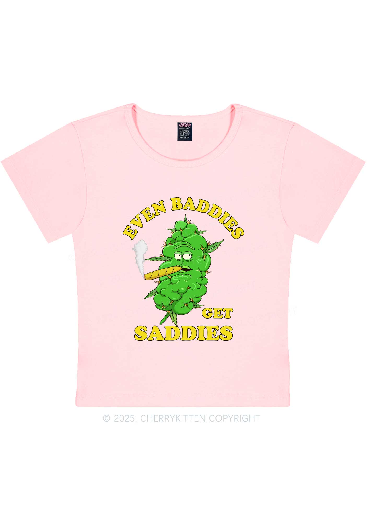 Baddie Smoker Y2K Baby Tee Cherrykitten