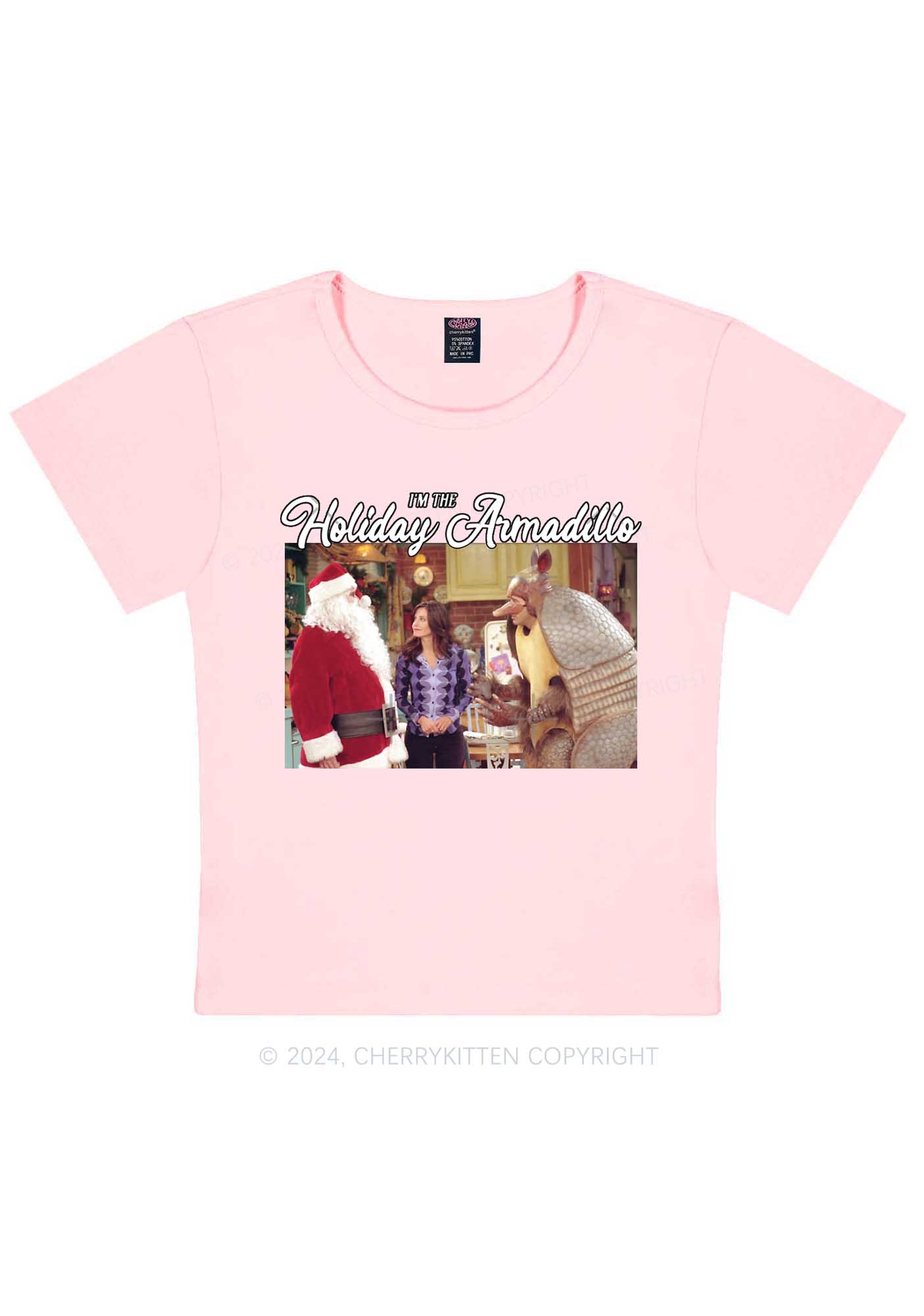 Christmas Holiday Y2K Baby Tee Cherrykitten