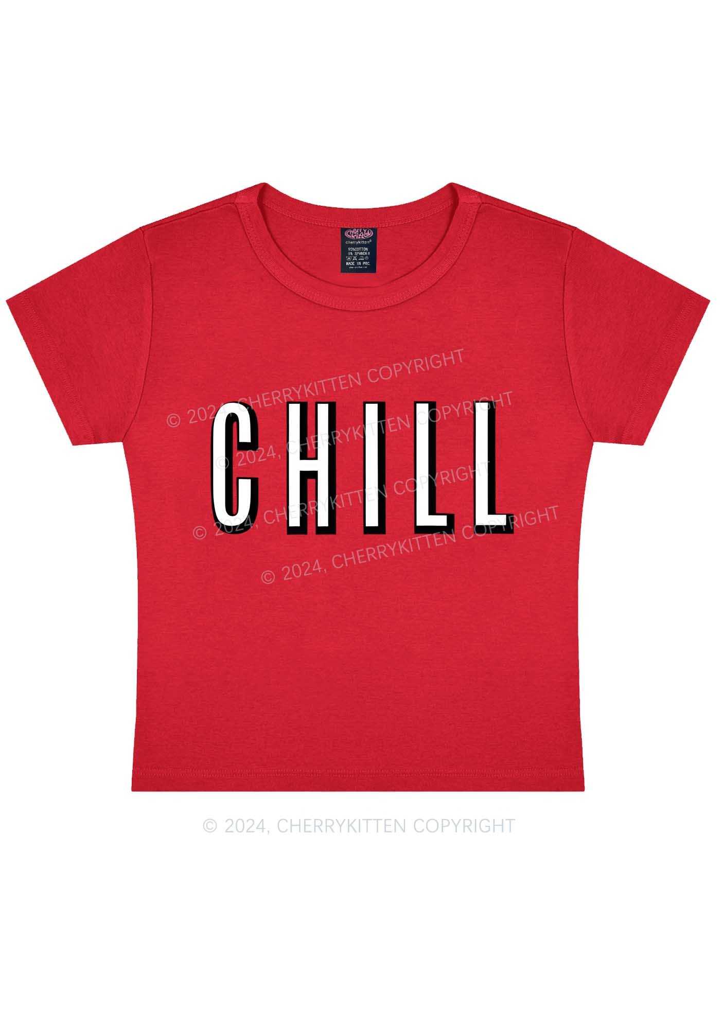 Big Chill Y2K Valentine's Day Baby Tee Cherrykitten