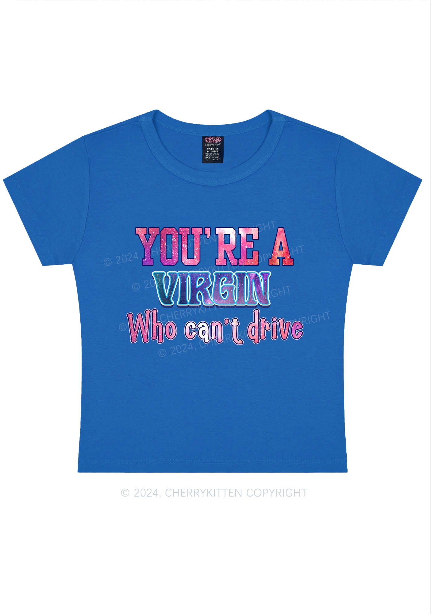 You're A Virgin Y2K Baby Tee Cherrykitten