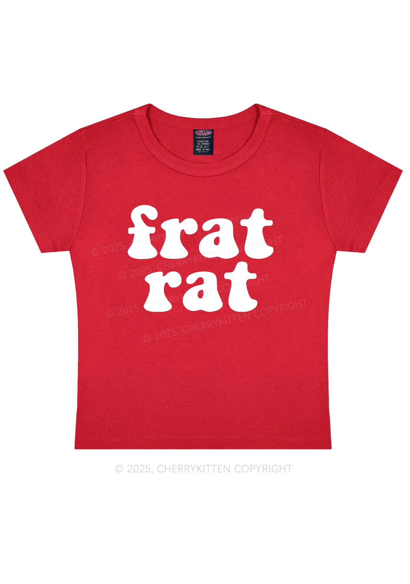 Frat Rat Y2K Baby Tee Cherrykitten