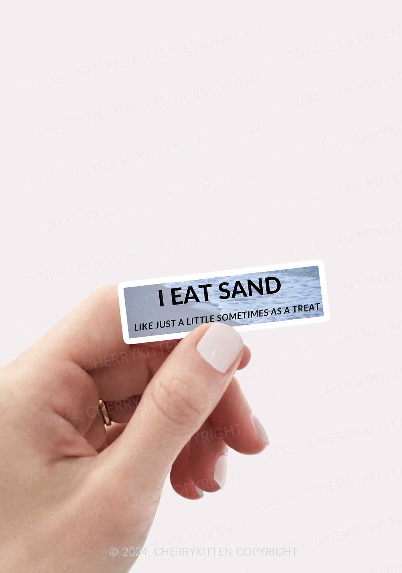 I Eat Sand 1Pc Y2K Sticker Cherrykitten