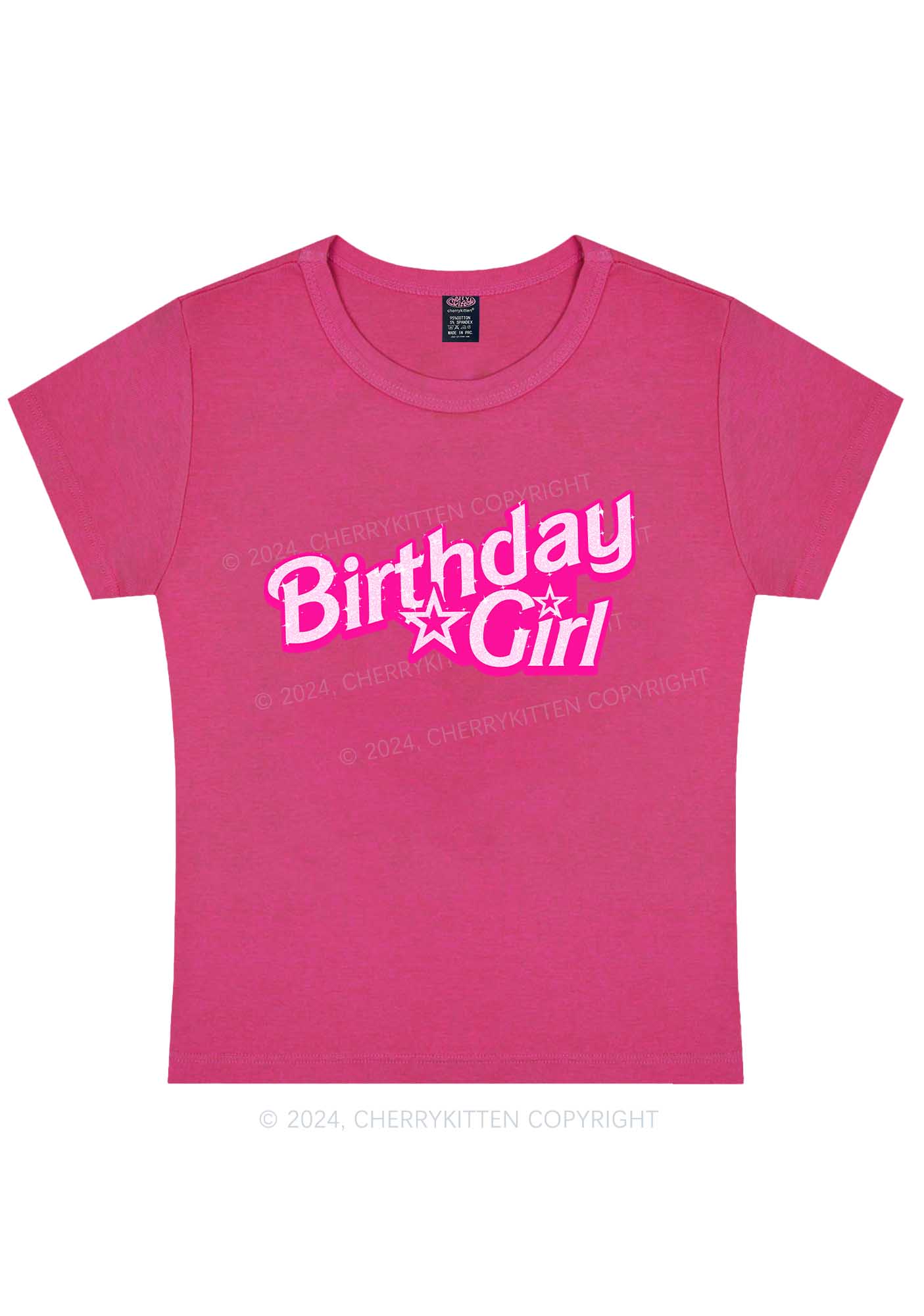 Curvy Barb Birthday Girl Y2K Baby Tee Cherrykitten