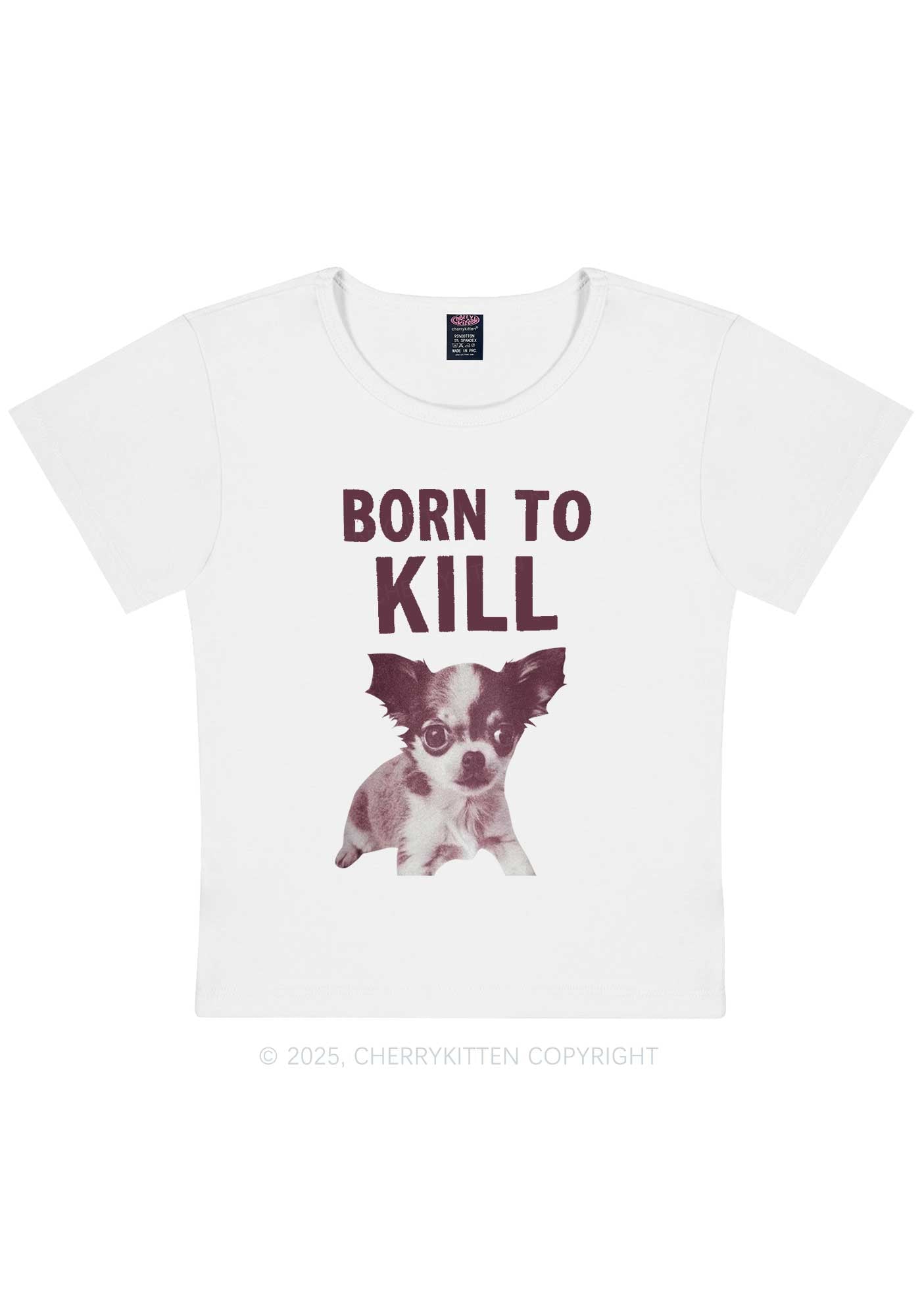 Born To Kill Y2K Baby Tee Cherrykitten