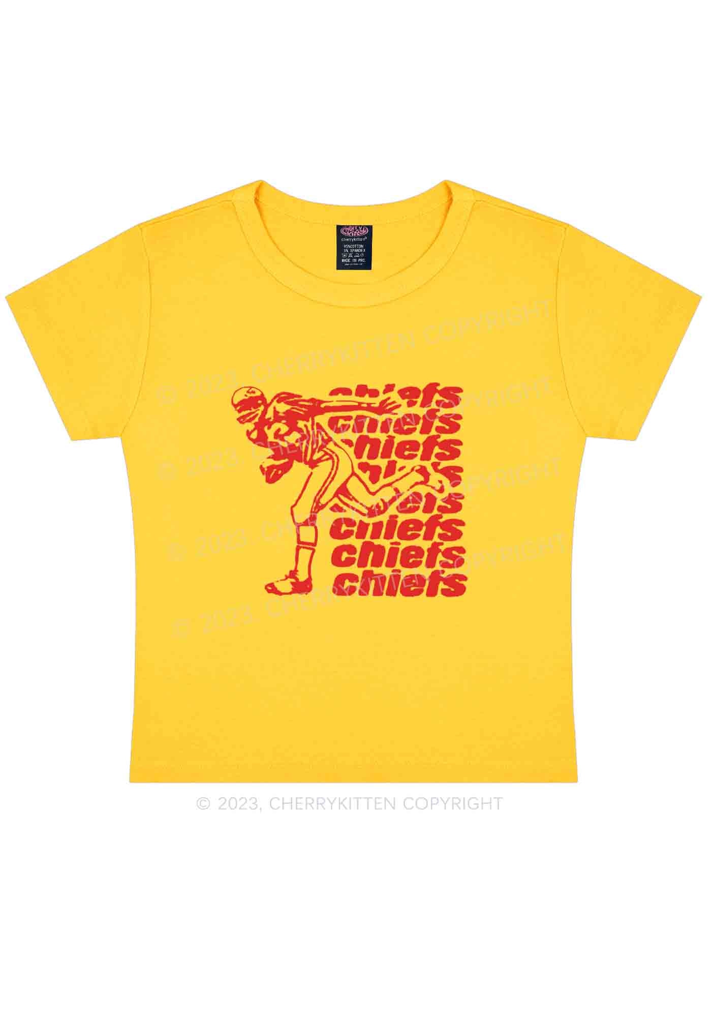 Chiefs Super Bowl Y2K Baby Tee Cherrykitten