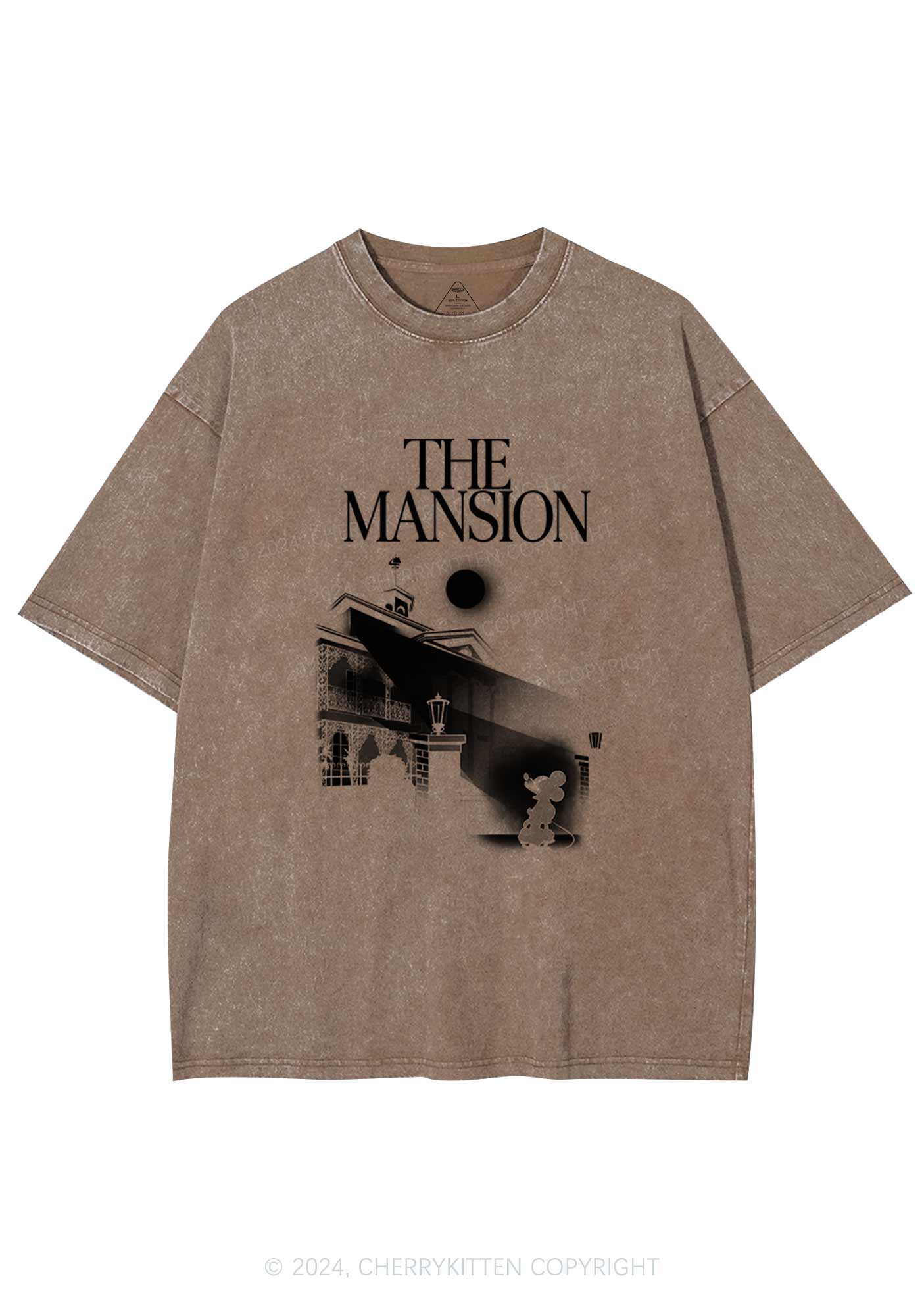 Halloween The Mansion Y2K Washed Tee Cherrykitten