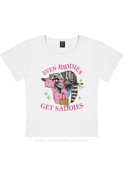 Baddies Get Saddies Y2K Baby Tee Cherrykitten