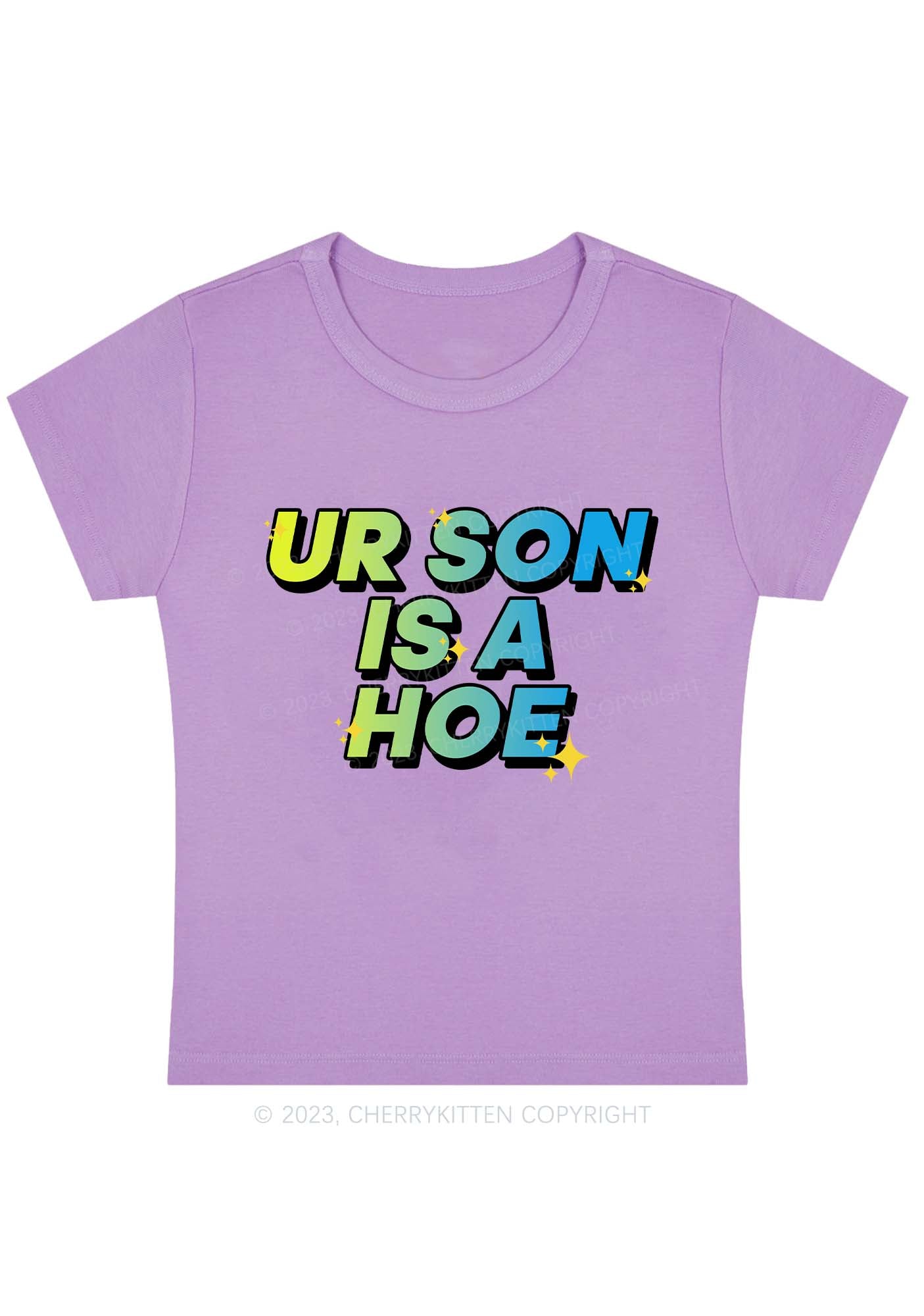 Curvy UR Son Is A Hxx Baby Tee Cherrykitten