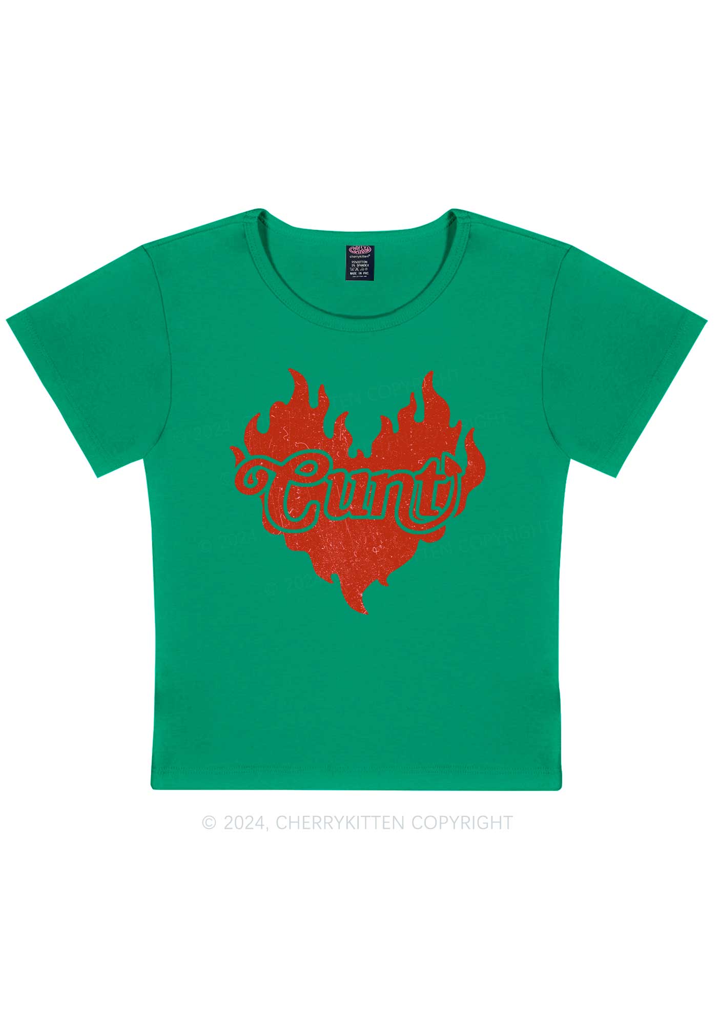 Cxxt Devil Y2K Valentine's Day Baby Tee Cherrykitten