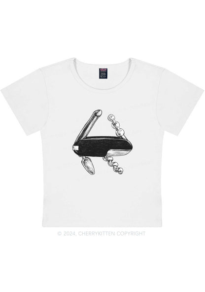 Bottle Opener Y2K Baby Tee Cherrykitten