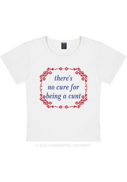 No Cure For Cxxt Y2K Baby Tee Cherrykitten