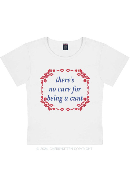 No Cure For Cxxt Y2K Baby Tee Cherrykitten