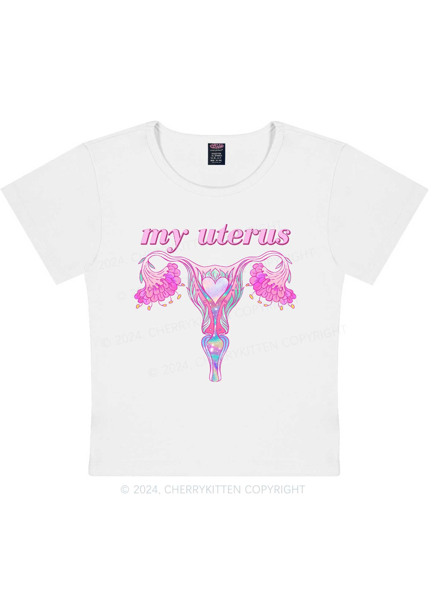 Female Organ Y2K Baby Tee Cherrykitten