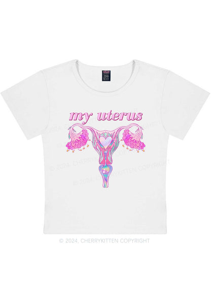 Female Organ Y2K Baby Tee Cherrykitten