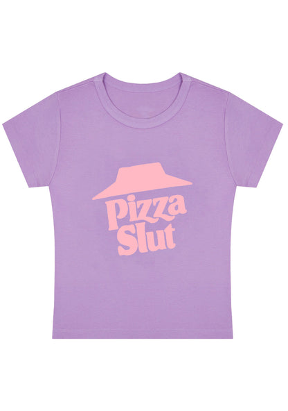 Curvy Pizza Slxt Baby Tee