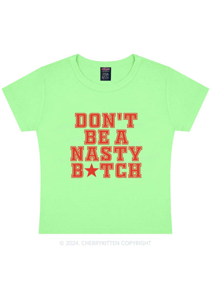 Nasty Bxxch Y2K Baby Tee Cherrykitten