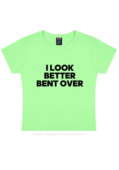 Look Better Bent Over Y2K Baby Tee Cherrykitten