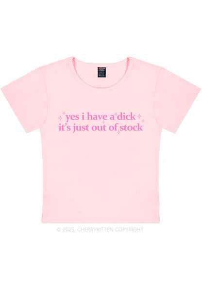 Yes I Have A Dxxk Y2K Baby Tee Cherrykitten