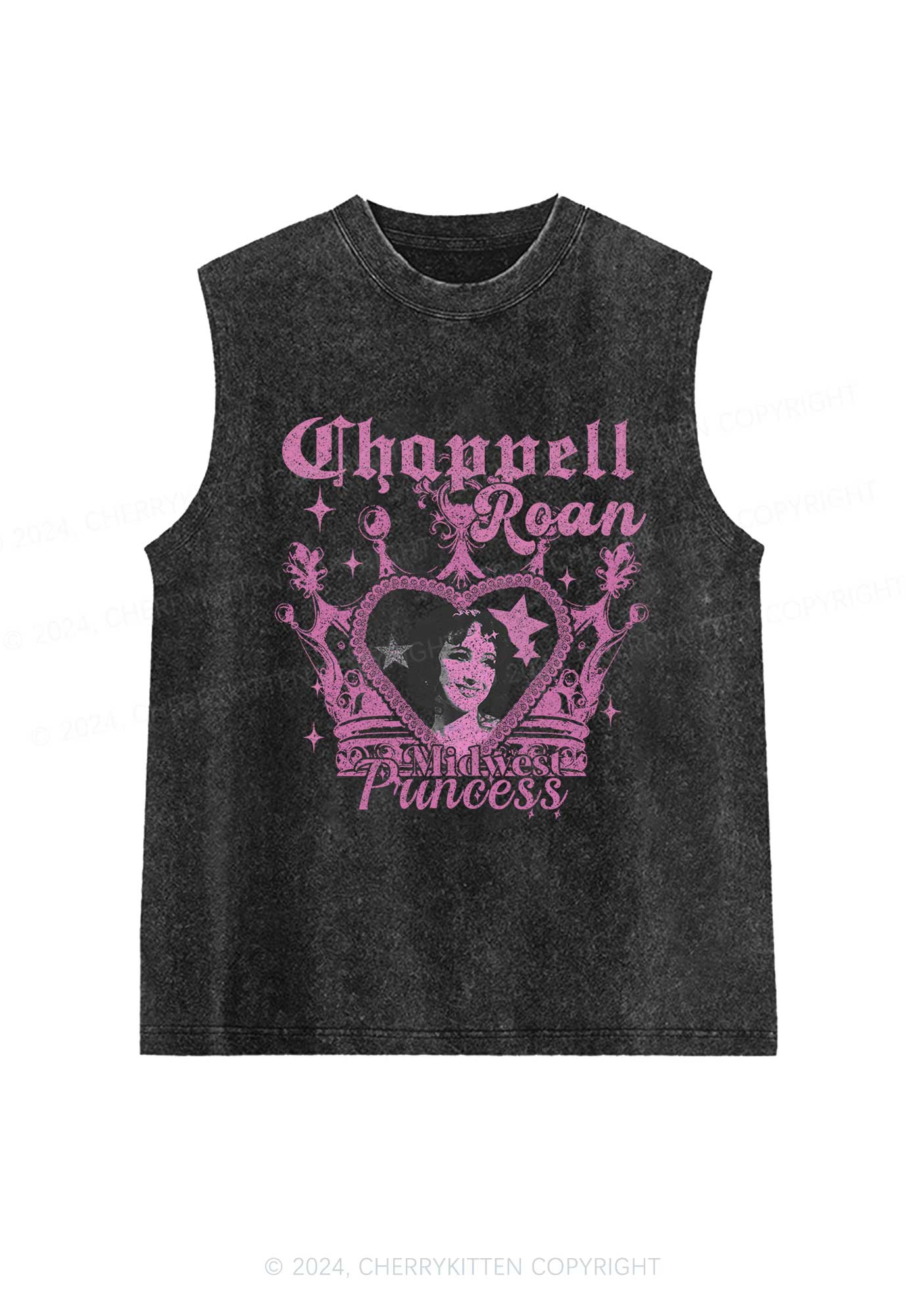 CR Princess Y2K Washed Tank Cherrykitten